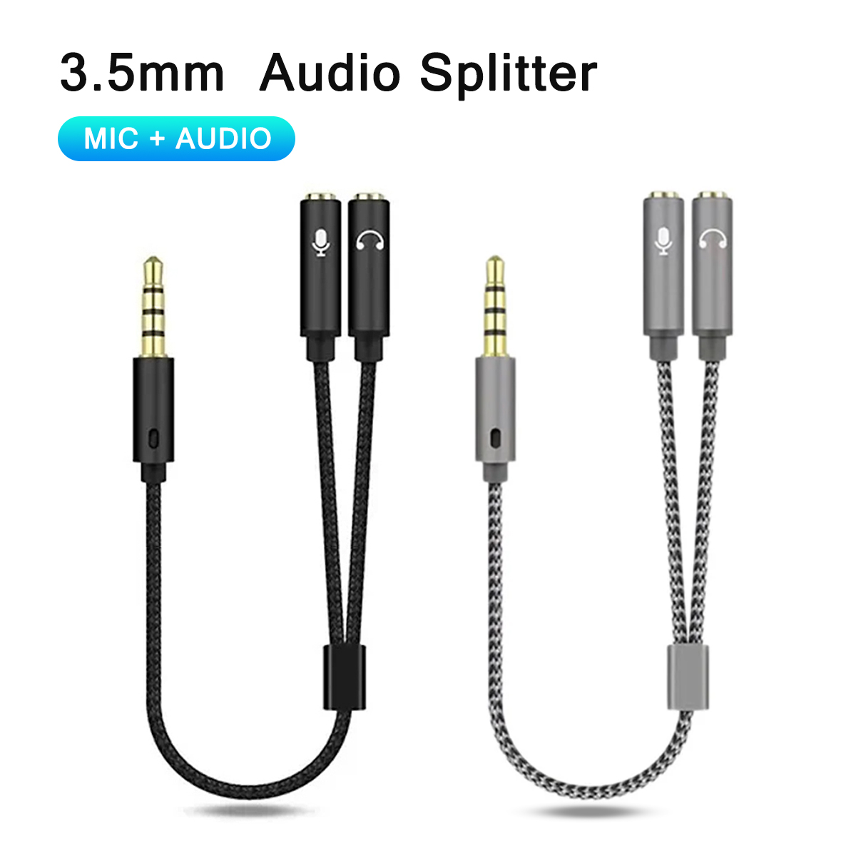 Esports Gaming Splitter - Rozdzielacz zestawu słuchawkowego 3,5 mm Audio