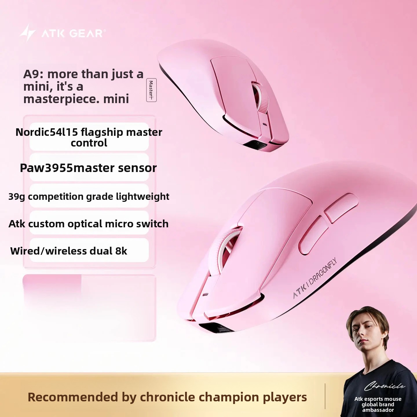 ATK Dragonfly A9 MINI Ultimate – Ultimate Esports Gaming recenzja i cena