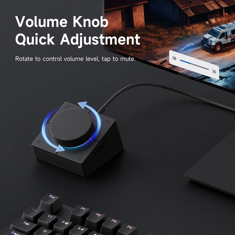 Hagibis Knob USB C Hub z przyc – Esports Gaming Splitter recenzja i cena