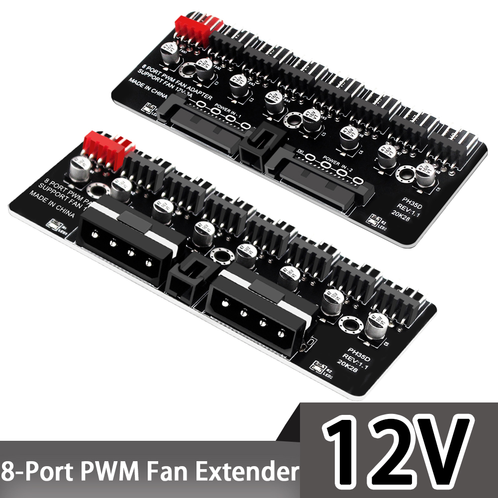 PC 1-8 kanałów 4Pin PWM Wentyl – Esports Gaming Splitter recenzja i cena